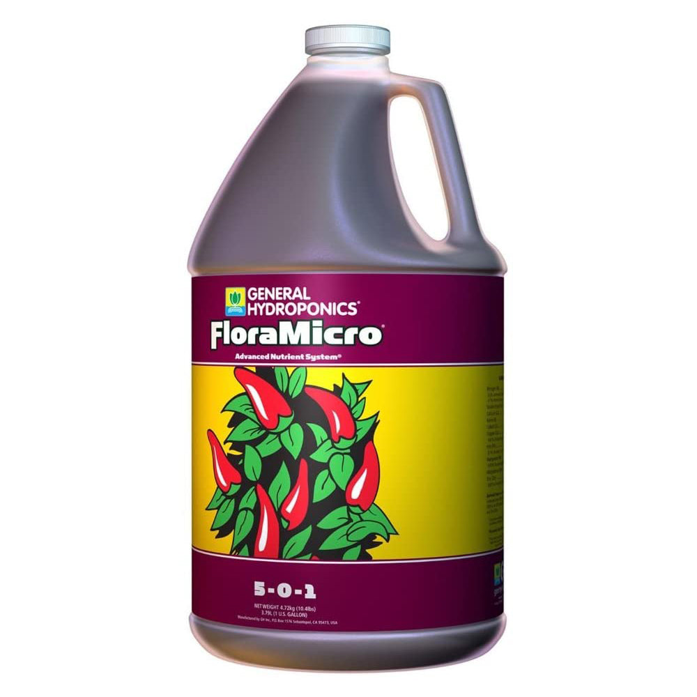 GH 水耕・土耕栽培3パート液肥 Flora Micro Gallon (3.78L) ボトル