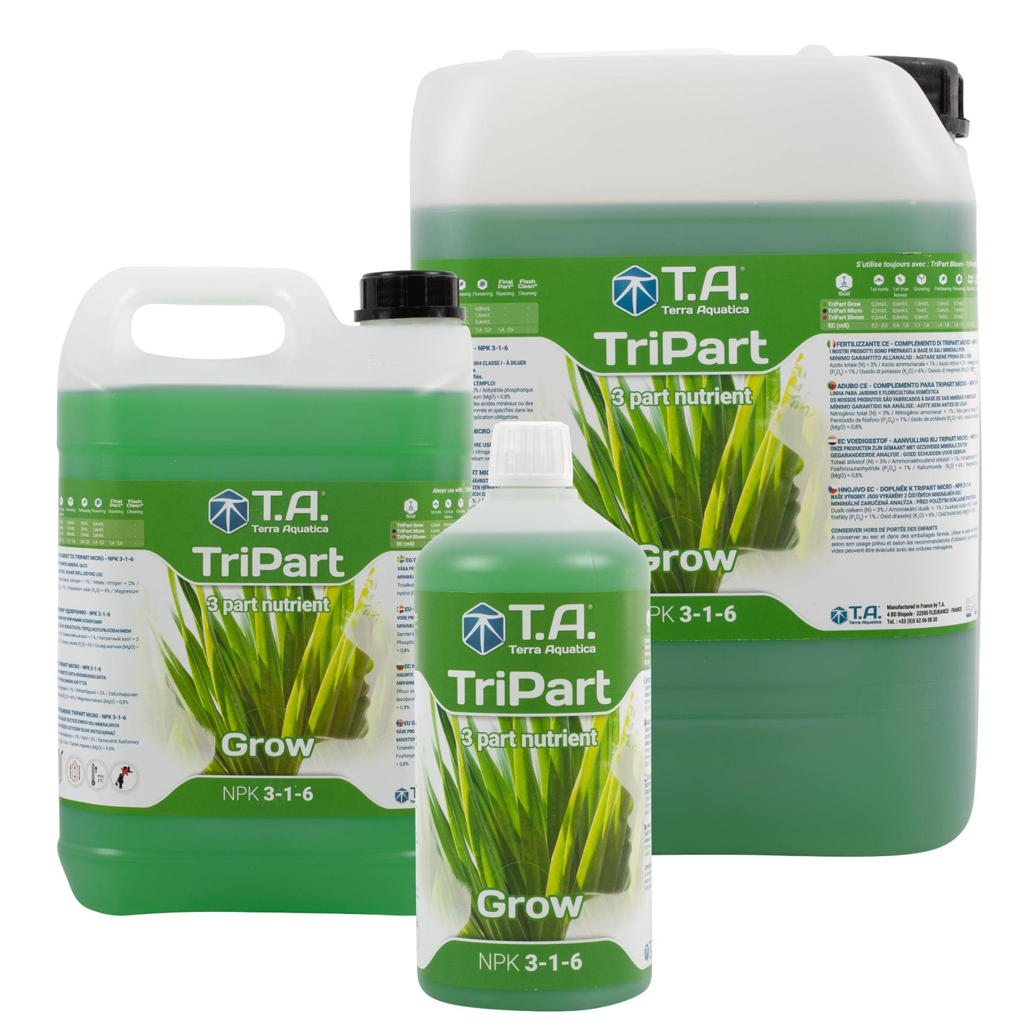 T.A. TriPart Grow トリパート グロウ（3パートベース肥料）